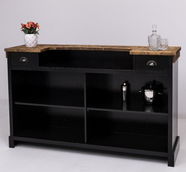 Bar counter with vertical stripes 180 cm