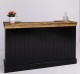 Bar counter with vertical stripes 180 cm