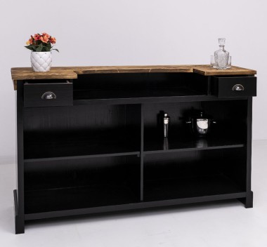 Bar counter with vertical stripes 180 cm