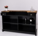 Bar counter with vertical stripes 180 cm