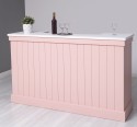 Bar counter with vertical stripes 180 cm