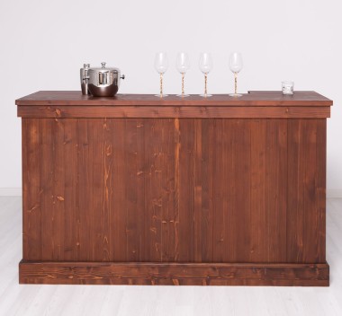 Bar counter with vertical stripes 180 cm