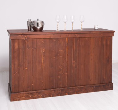 Bar counter with vertical stripes 180 cm