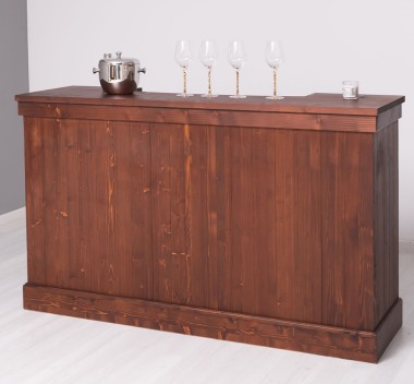 Bar counter with vertical stripes 180 cm