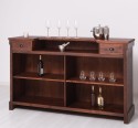 Bar counter with vertical stripes 180 cm