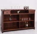 Bar counter with vertical stripes 180 cm