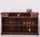 Bar counter with vertical stripes 180 cm