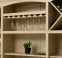 Bar furniture with support for glasses and bottle holder