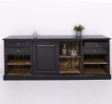 Bar furniture with support for glasses and bottle holder BAS