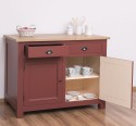 Kitchen cabinet with 2 doors, 2 drawers, oak top