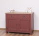 Kitchen cabinet with 2 doors, 2 drawers, oak top