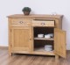 Kitchen cabinet with 2 doors, 2 drawers, oak top