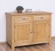 Kitchen cabinet with 2 doors, 2 drawers, oak top