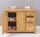 PS240-TOP OAK Kitchen cabinet with 2 doors, 3 drawers, oak top