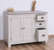 PS240-TOP OAK Kitchen cabinet with 2 doors, 3 drawers, oak top