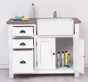 Kitchen furniture 2 doors, 3 drawers - sink not included