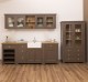 Kitchen furniture with 2 doors, 3 drawers, oak top - sink is not included in the price