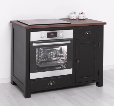 Kitchen furniture for oven and stove oak top