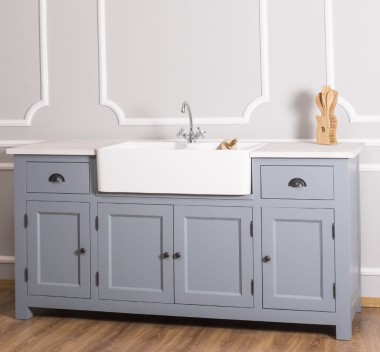 Kitchen furniture with double sink