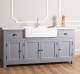 Kitchen furniture with double sink