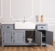 Kitchen furniture with double sink