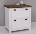 Kitchen module with two drawers and two hidden drawers, with metal rails, top OAK