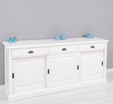 Buffet with 3 sliding doors, 3 drawers, BAS