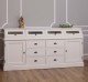 Large sideboard with 2 doors, 6 drawers, 4 compartments with glass door, BAS