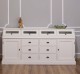 Large sideboard with 2 doors, 6 drawers, 4 compartments with glass door, BAS