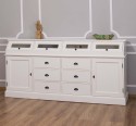 Large sideboard with 2 doors, 6 drawers, 4 compartments with glass door, BAS