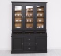 2-door sideboard, 3 drawers, 3 compartments with BAS glass door + 3 SUP glass doors