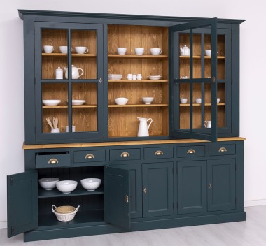 Buffet with 6 doors, 6 drawers BAS + 3 glass doors SUP