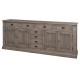 4-door sideboard, 8 drawers, BAS