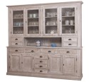 4-door sideboard, 8 drawers + 4 glass doors BAS, 4 drawers, open space SUP