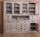 4-door sideboard, 8 drawers + 4 glass doors BAS, 4 drawers, open space SUP