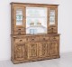 4-door sideboard, 4 drawers + 2 glass doors BAS, 4 drawers, open space SUP