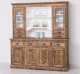 4-door sideboard, 4 drawers + 2 glass doors BAS, 4 drawers, open space SUP