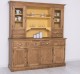 4-door sideboard, 4 drawers + 2 glass doors BAS, 4 drawers, open space SUP