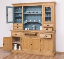 4-door sideboard, 4 drawers + 2 glass doors BAS, 4 drawers, open space SUP