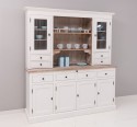 4-door sideboard, 4 drawers + 2 glass doors BAS, 4 drawers, open space SUP