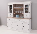 4-door sideboard, 4 drawers + 2 glass doors BAS, 4 drawers, open space SUP