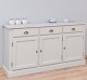 Buffet with 3 doors, 3 drawers, oak top, BAS