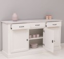 Buffet with 3 doors, 3 drawers, oak top, BAS