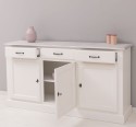 Buffet with 3 doors, 3 drawers, oak top, BAS