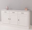 Buffet with 3 doors, 3 drawers, oak top, BAS