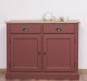 Buffet with 2 doors, 2 drawers, oak top, BAS