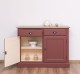 Buffet with 2 doors, 2 drawers, oak top, BAS