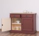 Buffet with 2 doors, 2 drawers, oak top, BAS