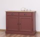 Buffet with 2 doors, 2 drawers, oak top, BAS