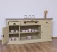 Kitchen furniture 2 doors, 4 drawers, open shelves BAS, oak top